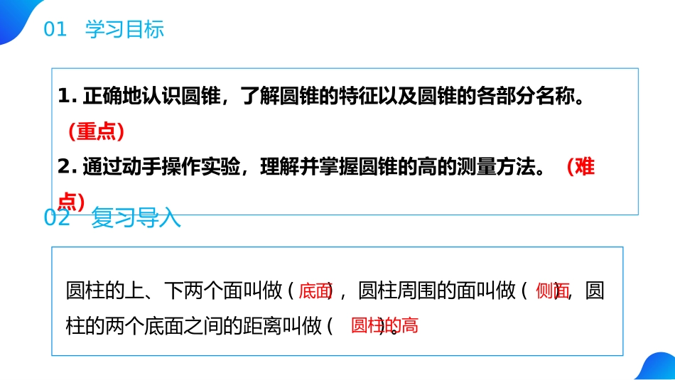 第三单元 圆柱与圆锥《圆锥的认识》PPT课件[人教版六年级数学]_第2页