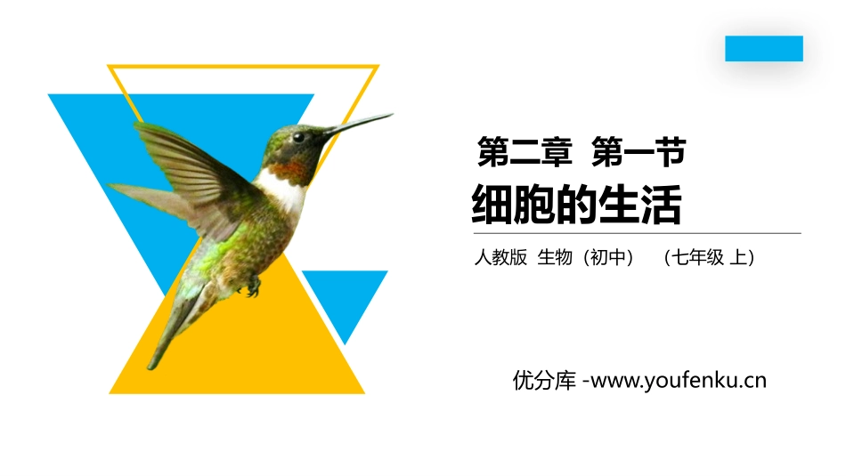 《细胞的生活》PPT精品课件[人教版七年级生物上册]_第1页