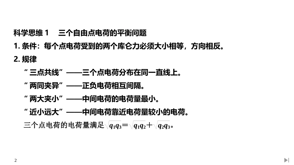 《静电场及其应用-学科素养提升》PPT课件[人教版高中物理必修三]_第2页