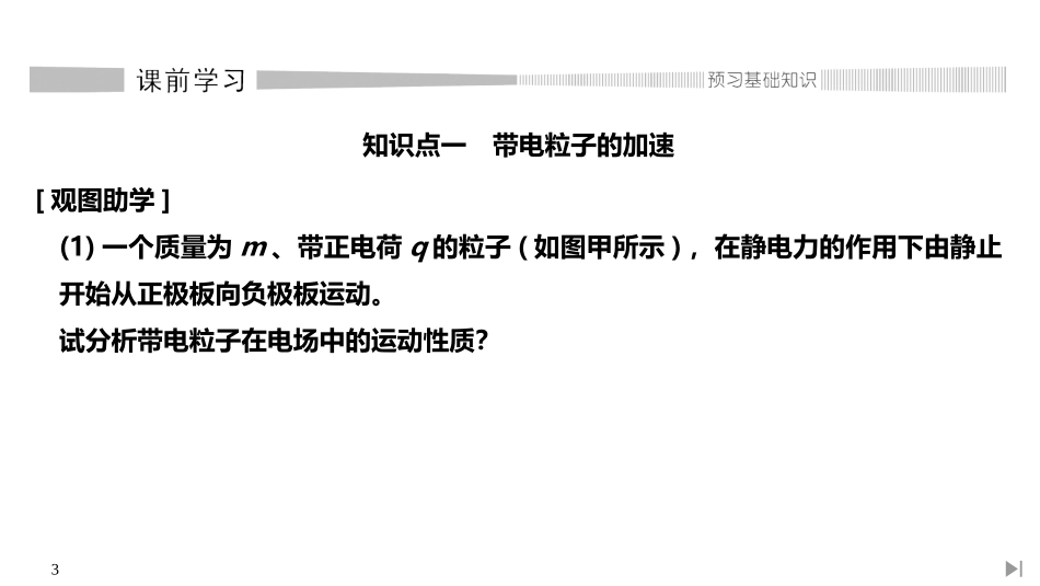 《带电粒子在电场中的运动》PPT课件[人教版高中物理必修三]_第3页