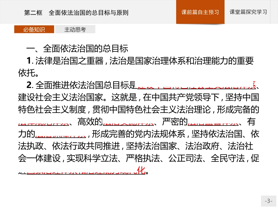 《全面依法治国的总目标与原则》PPT课件[统编版高中政治必修三]_第3页