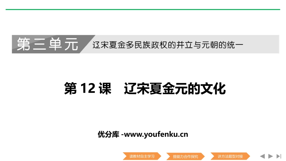 《辽宋夏金元的文化》PPT课件[统编版中外历史纲要上册]_第1页
