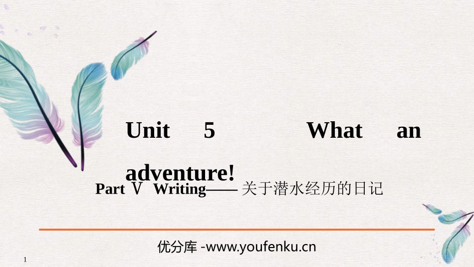 《What an adventure!》PartⅤ PPT课件_第1页