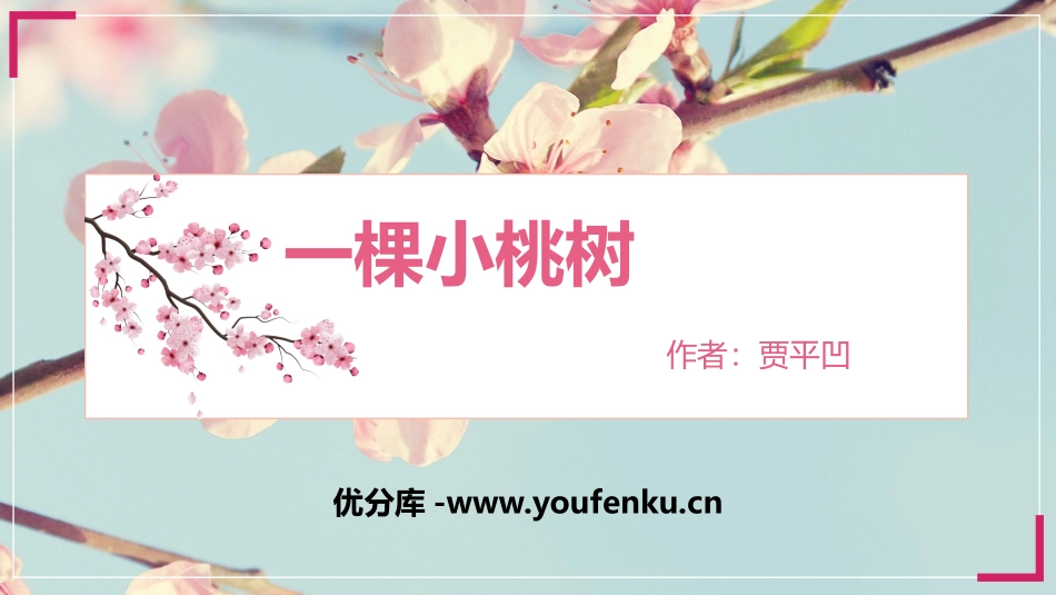 《一棵小桃树》PPT精品课件[部编版七年级语文下册]_第1页