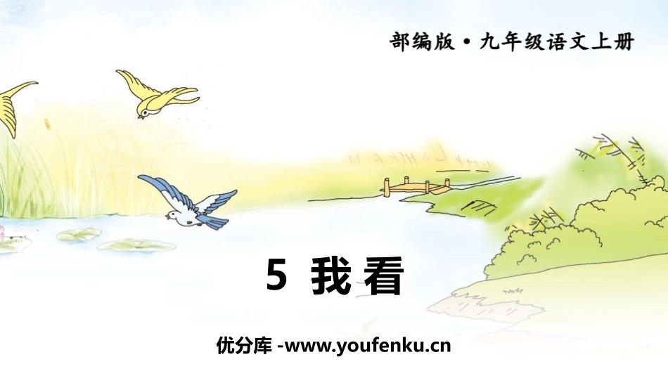《我看》PPT精品课件[部编版九年级语文上册]_第1页