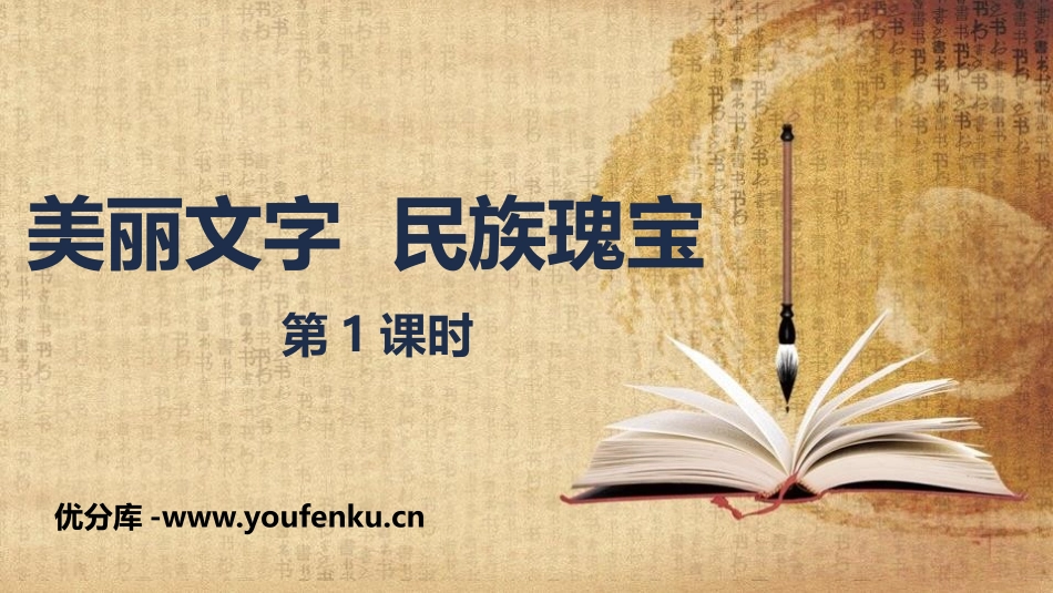 《美丽文字 民族瑰宝》PPT(第1课时)PPT课件_第1页