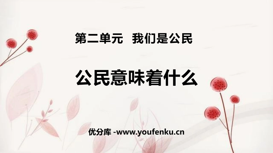 《公民意味着什么》PPT课件[六年级道德与法治上册]_第1页