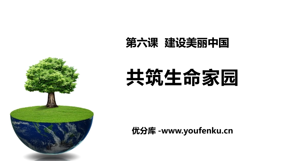 《共筑生命家园》PPT课件[九年级道德与法治上册]_第1页