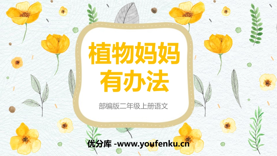 《植物妈妈有办法》PPT精品课件[部编版二年级语文上册]_第1页