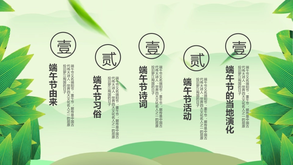 《情系端午》PPT班会课件[节日主题班会PPT]_第3页