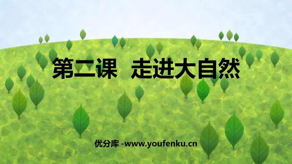《走进大自然》PPT教学课件[一年级美术下册]_第1页
