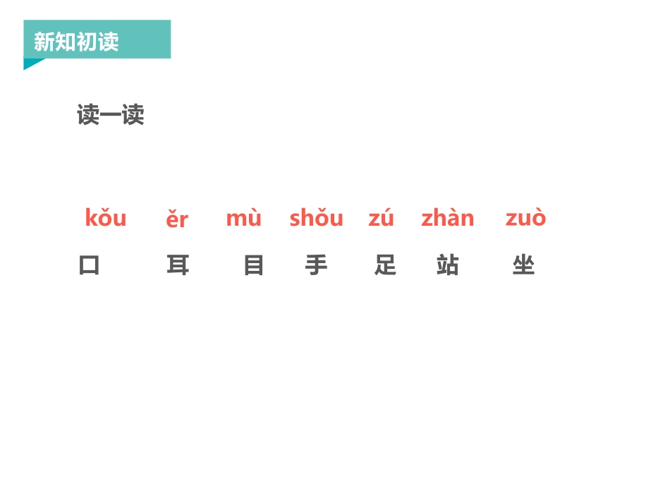 《口耳目》PPT课件[部编版一年级语文上册]_第3页