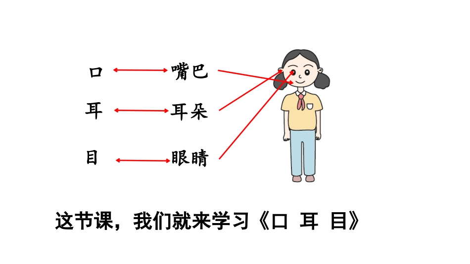 《口耳目》PPT优质课件[部编版一年级语文上册]_第3页