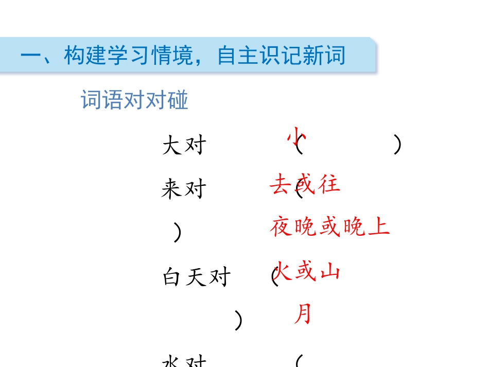 《古对今》PPT精品课件[部编版一年级语文下册]_第2页