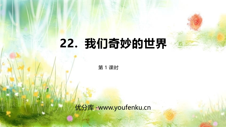 《我们奇妙的世界》PPT课件(第1课时)[部编版三年级语文]_第1页