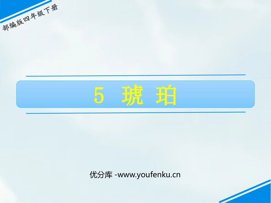《琥珀》PPT课件[部编版四年级语文下册]_第1页