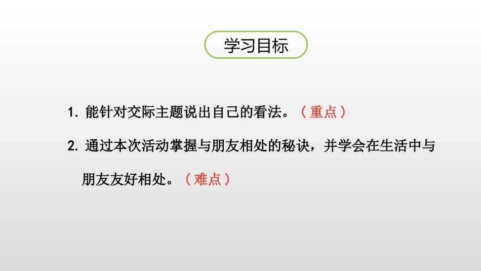 《朋友相处的秘诀》口语交际PPT课件[部编版四年级语文下册]_第2页