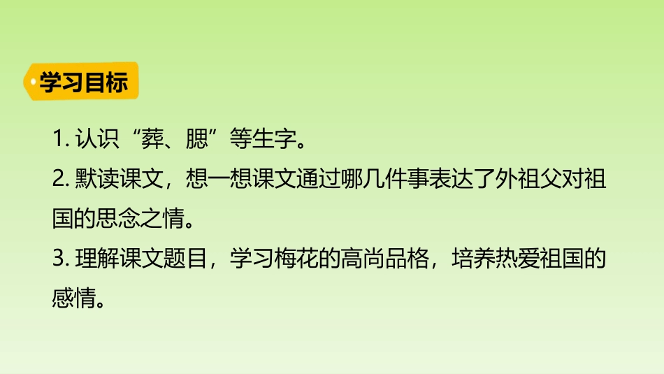 《梅花魂》PPT精品课件[部编版五年级语文下册]_第3页