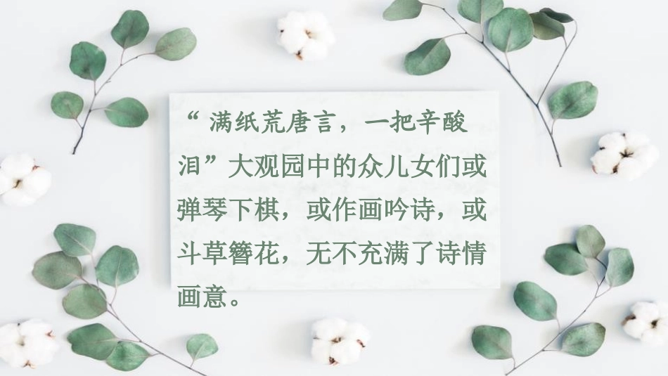 《红楼春趣》PPT课文课件[部编版五年级语文下册]_第2页