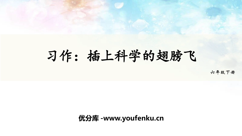 《插上科学的翅膀飞》PPT教学课件[部编版六年级语文下册]_第1页