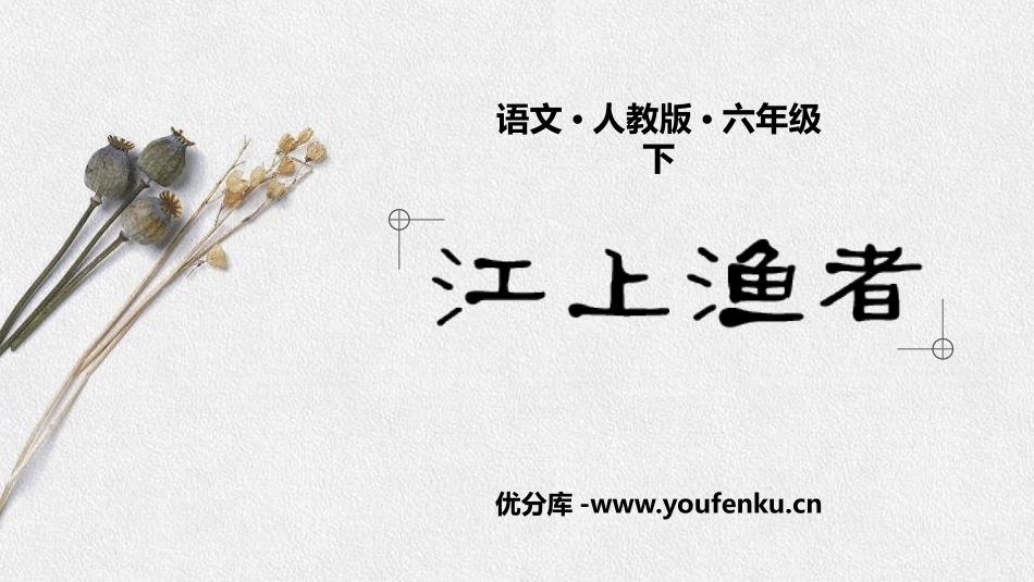 《江上渔者》PPT教学课件[部编版六年级语文下册]_第1页