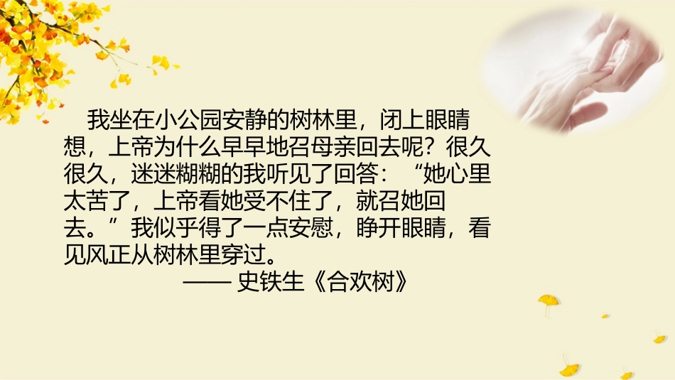 《秋天的怀念》PPT优秀课件[部编版七年级语文上册]_第2页