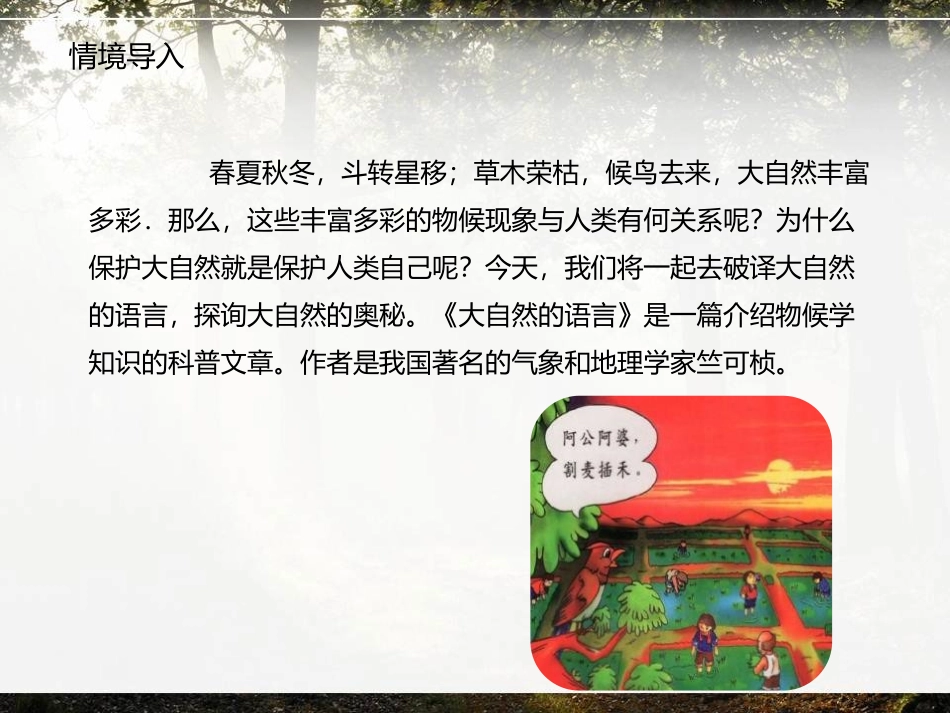 《大自然的语言》PPT教学课件(第1课时)[部编版八年级语文]_第2页