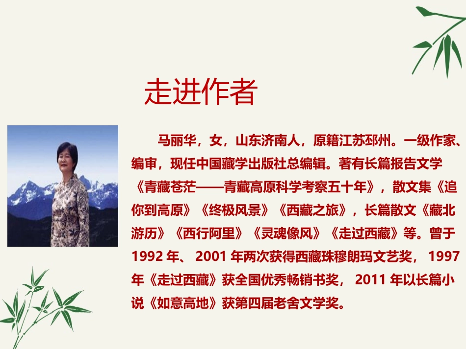 《在长江源头各拉丹冬》PPT精品课件[部编版八年级语文下册]_第3页