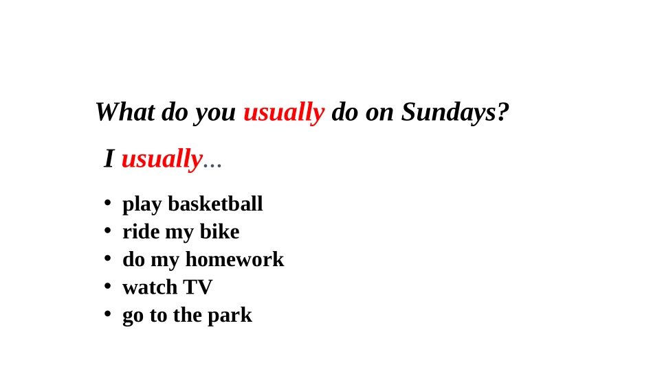 《I usually play basketball》PPT教学课件_第3页