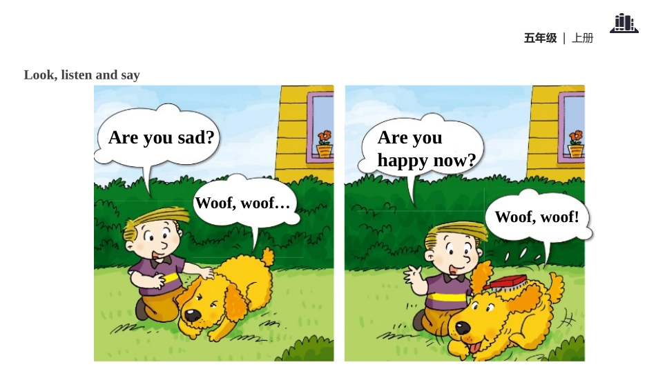 《Are you sad?》PPT教学课件[外研版五年级英语]_第2页