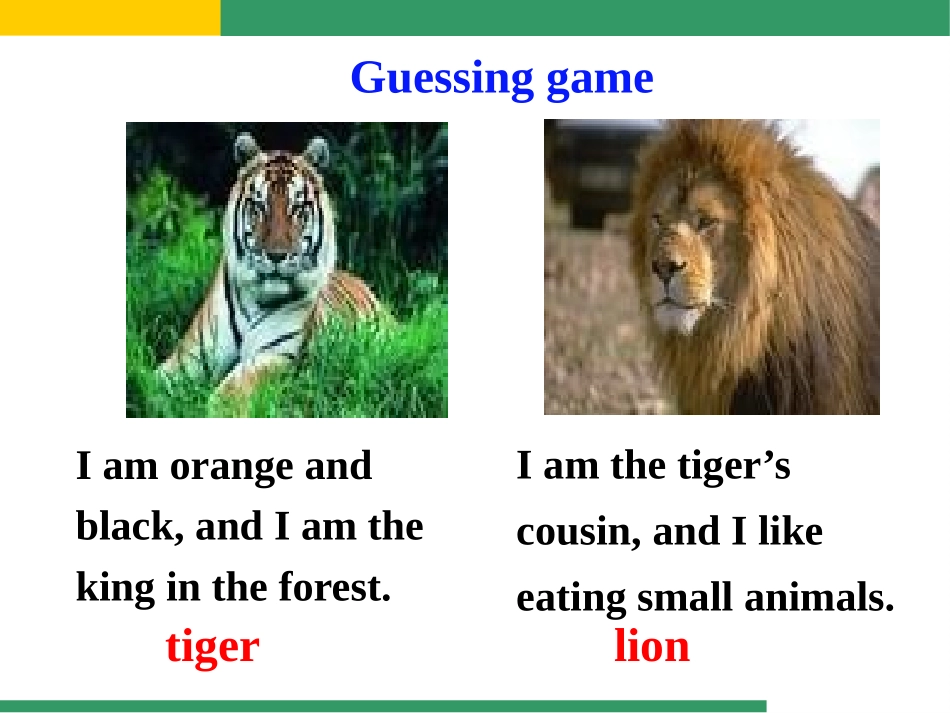 《The tiger lives in Asia》PPT课件_第2页