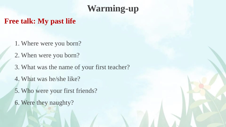 《I was born in Quincy》my past life PPT教学课件_第3页