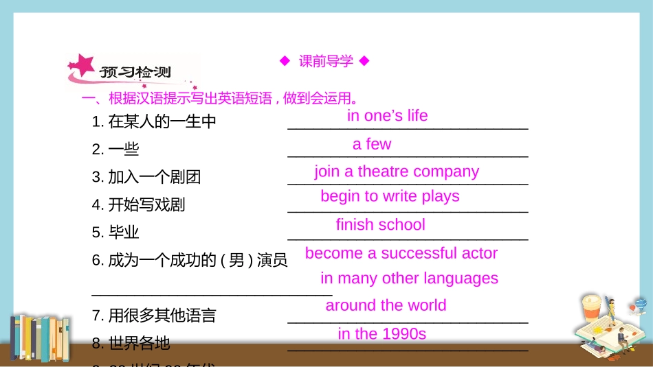 《He decided to be an actor》Life history PPT精品课件_第3页