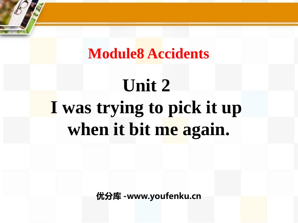《I was trying to pick it up when it bite me again》Accidents PPT课件_第1页