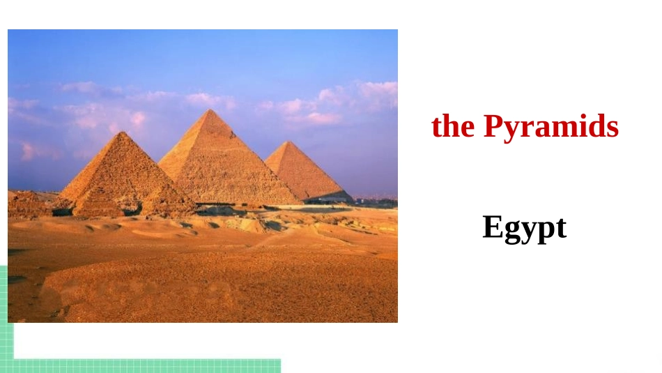 《They have seen the Pyramids》Experiences PPT教学课件_第3页