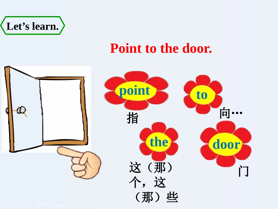 《Point to the door》PPT教学课件_第3页