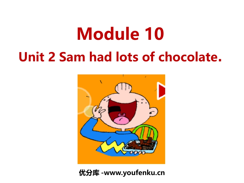 《Sam had lots of chocolates》PPT课件_第1页