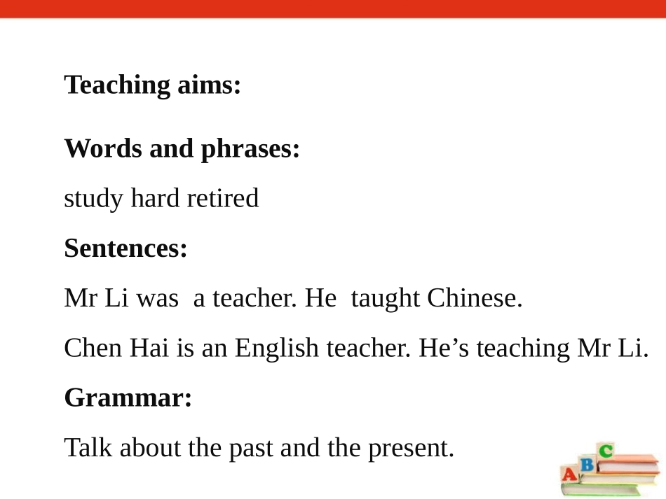 《Mr Li was a teacher》PPT教学课件_第2页