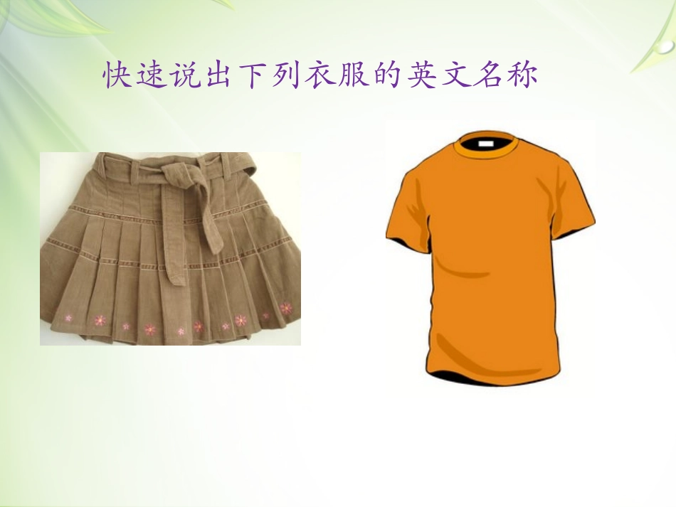 《Is this your skirt》PPT优秀课件_第3页