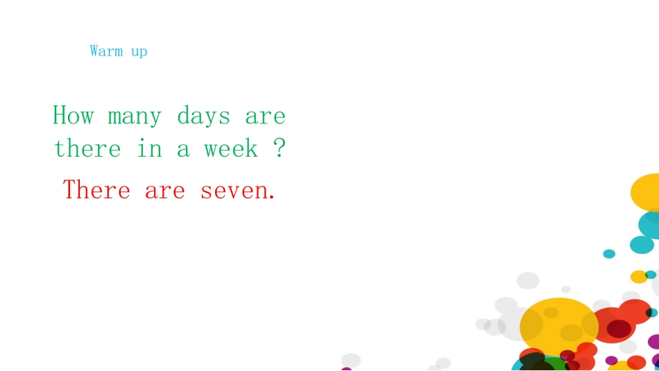 《There are seven days in a week》PPT课件_第3页