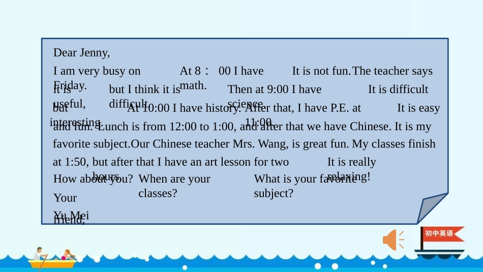 《My favorite subject is science》SectionB PPT课件_第2页