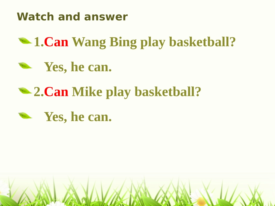 《I can play basketball》PPT教学课件_第2页