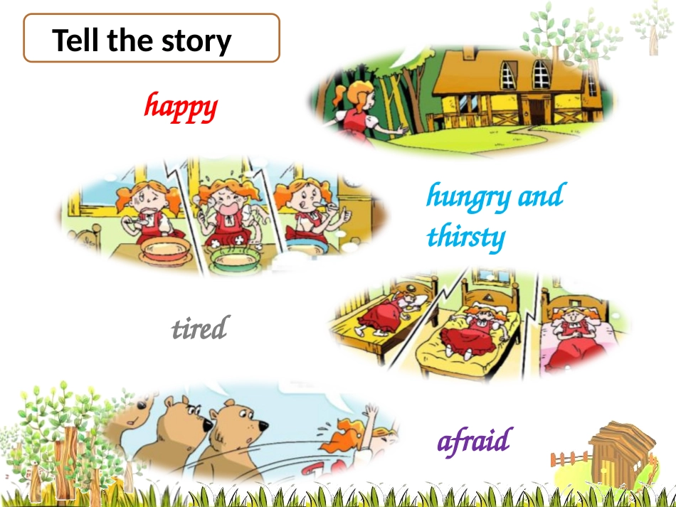 《Goldilocks and the three bears》PPT教学课件_第2页