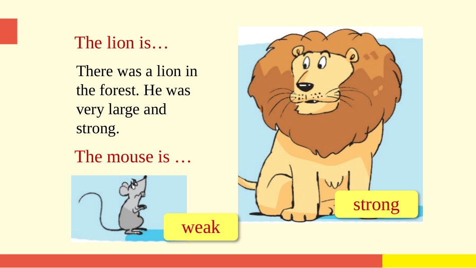 《The lion and a mouse》PPT课件(第1课时)_第2页