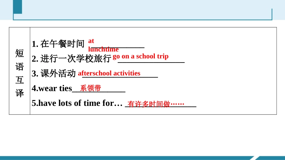《School life》Task PPT习题课件_第3页