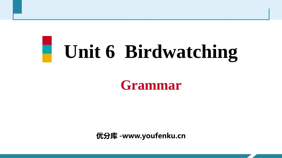 《Birdwatching》Grammar PPT习题课件_第1页