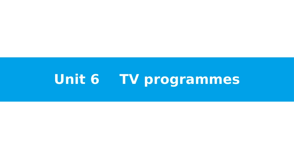 《TV programmes》PPT习题课件(第2课时)_第1页