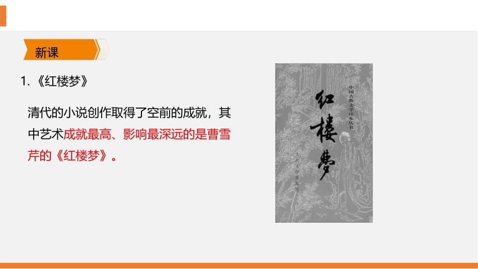 《清朝前期的文学艺术》PPT教学课件[部编版七年级历史下册]_第2页