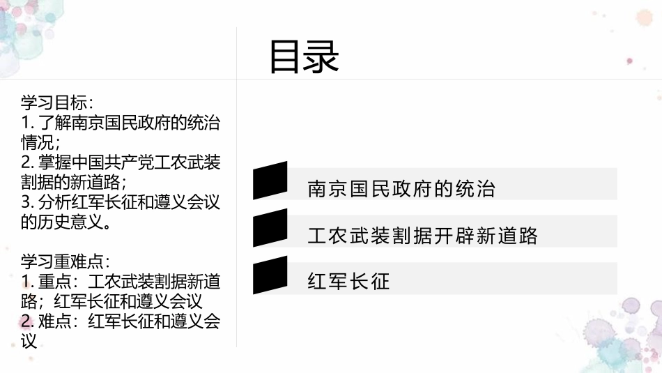 《南京国民政府的统治和中国XXX党开辟XXX新道路》PPT教学课件_第2页