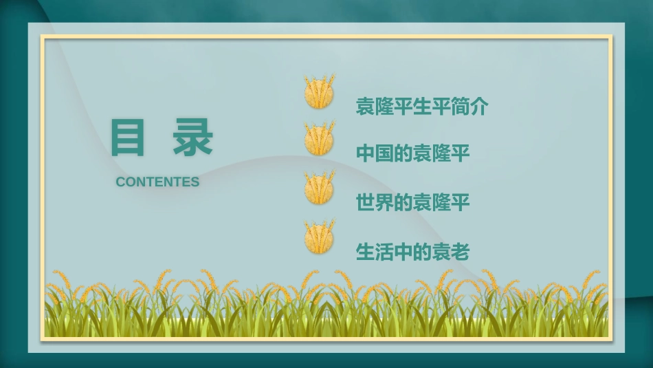 《我心目中的英雄-袁隆平》PPT班会课件[德育主题班会PPT]_第3页